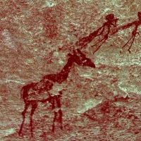 Rock art at Ai Aba Lodge, Erongo region, Namibia