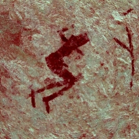 Rock art at Ai Aba Lodge, Erongo region, Namibia