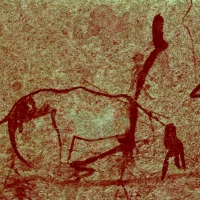 Rock art at Ai Aba Lodge, Erongo region, Namibia