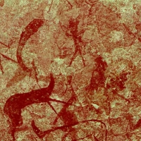 Rock art at Ai Aba Lodge, Erongo region, Namibia