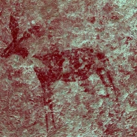 Rock art at Ai Aba Lodge, Erongo region, Namibia