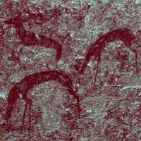 Rock art at Ai Aba Lodge, Erongo region, Namibia