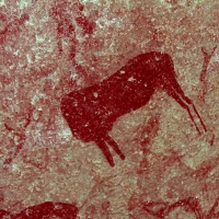 Rock art at Ai Aba Lodge, Erongo region, Namibia