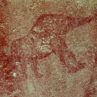 Rock art at Ai Aba Lodge, Erongo region, Namibia