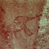 Rock art at Ai Aba Lodge, Erongo region, Namibia