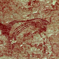 Rock art at Ai Aba Lodge, Erongo region, Namibia