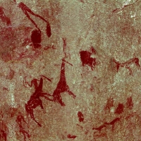 Rock art at Ai Aba Lodge, Erongo region, Namibia