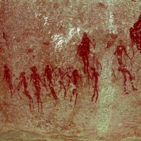 Rock art at Ai Aba Lodge, Erongo region, Namibia