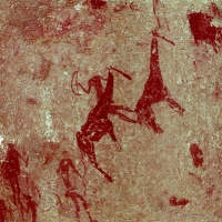 Rock art at Ai Aba Lodge, Erongo region, Namibia