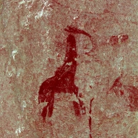 Rock art at Ai Aba Lodge, Erongo region, Namibia