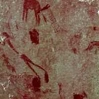 Rock art at Ai Aba Lodge, Erongo region, Namibia