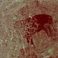 Rock art at Ai Aba Lodge, Erongo region, Namibia