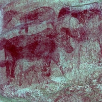 Rock art at Ai Aba Lodge, Erongo region, Namibia