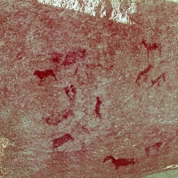 Rock art at Ai Aba Lodge, Erongo region, Namibia