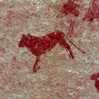 Rock art at Ai Aba Lodge, Erongo region, Namibia