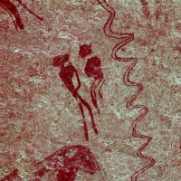 Rock art at Ai Aba Lodge, Erongo region, Namibia