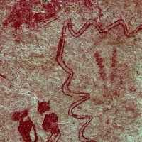 Rock art at Ai Aba Lodge, Erongo region, Namibia
