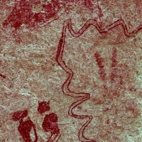 Rock art at Ai Aba Lodge, Erongo region, Namibia