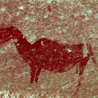 Rock art at Ai Aba Lodge, Erongo region, Namibia