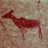 Rock art at Ai Aba Lodge, Erongo region, Namibia