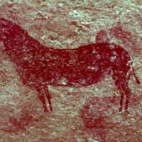 Rock art at Ai Aba Lodge, Erongo region, Namibia