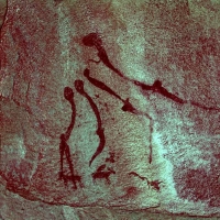 Rock art at Ai Aba Lodge, Erongo region, Namibia