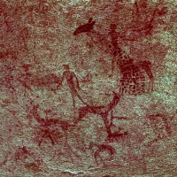 Rock art at Omandumba, Namibia