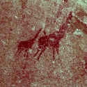 Rock art at Ai Aba Lodge, Erongo region, Namibia