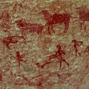 Rock art at Ai Aba Lodge, Erongo region, Namibia