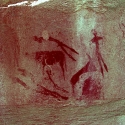 Rock art at Ai Aba Lodge, Erongo region, Namibia