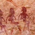 Namibia, Rock art, Brandberg - School Girls