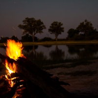 Campsite fire