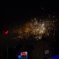 Glastonbury fireworks on Wednesday