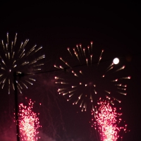 Glastonbury fireworks on Wednesday