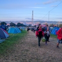 Early Monday morning Glastonbury leavers