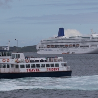 The Oriana and Trident Ferry