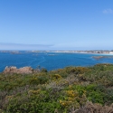 Looking at Cobo and Grandes Roques from Burton Battery