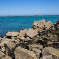 Herm island view from Shell beach