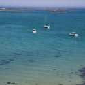 Boats at Anchor off Herm in Belvoir Bay