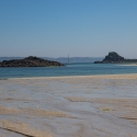 Herm island boats at anchor