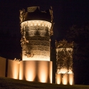 Culzean Castle entry gates at night