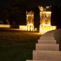 Culzean Castle entry gates at night