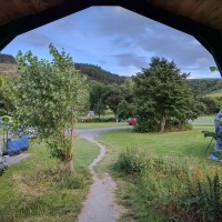 Fforest Fields Campsite, the lake