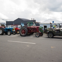 The South to North Tractor trek at Rawene Ferry