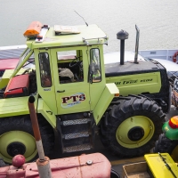 The South to North Tractor trek at Rawene Ferry