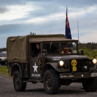 Convoy leaving Haast