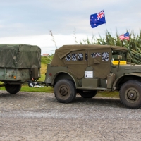 Convoy leaving Haast