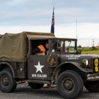 Convoy leaving Haast