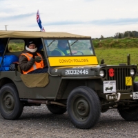 Convoy leaving Haast