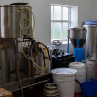 Adnams brewery, test brewery equipment